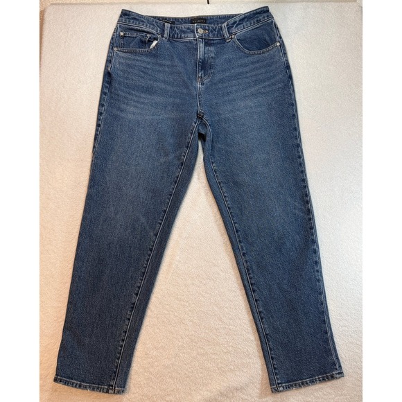Talbots Denim - Talbots Everyday Relaxed Jean Size 10 Cooper Wash Medium Blue Denim Pants